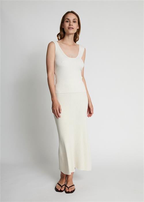 Bruun & Stengade BS Mathilde Regular Fit Top Kvinde Off White Toppe Str XS - hos Magasin