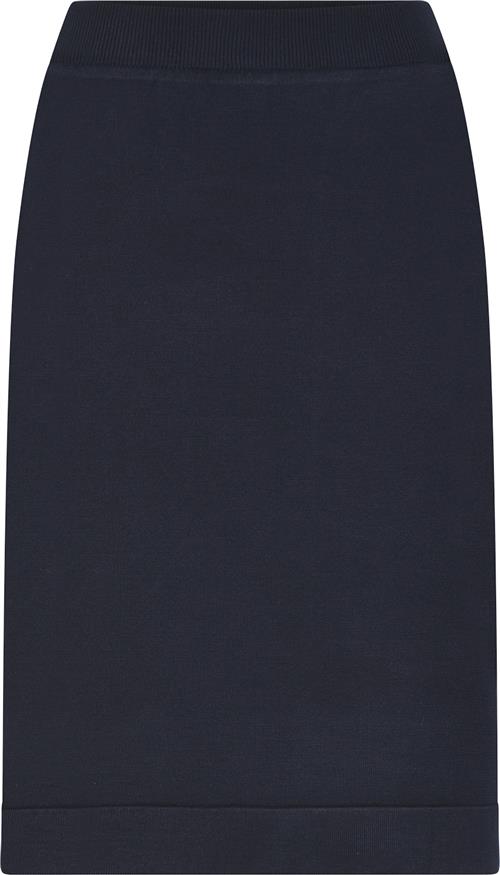 Micha Skirt_ BB Viscose Knit Kvinde Navy Midi Nederdele Str XL - hos Magasin