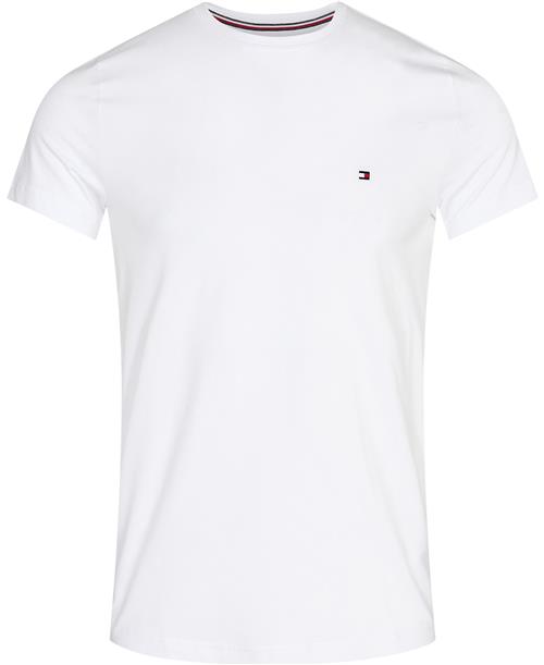 Tommy Hilfiger Core Stretch Slim Cneck TEE Mand White Kortærmede T-shirts Str XXL - Bomuld hos Magasin