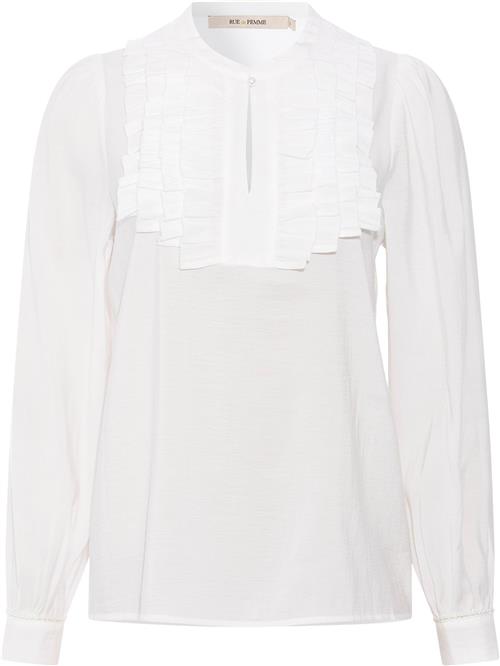 Se Rue de Femme ¤ Smilla Blouse RdF ¤ Kvinde Offwhite Langærmede Bluser Str L - hos Magasin ved Magasin