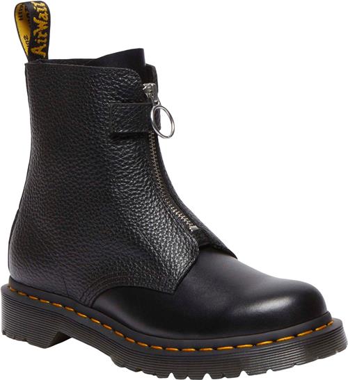 Se Dr. Martens 1460 Pascal Frnt Zip Black Wanama+Milled Nappa Kvinde Black Snørestøvler Str 42 - hos Magasin ved Magasin