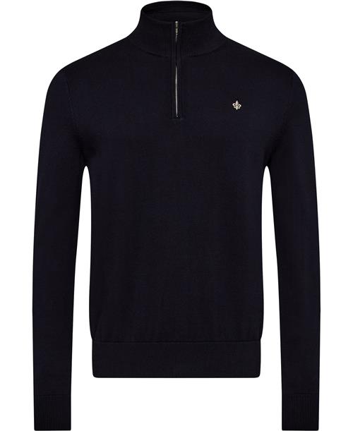 Se Morris Stockholm Brian Half Zip Mand Old Blue Turtlenecks Str XL - hos Magasin ved Magasin