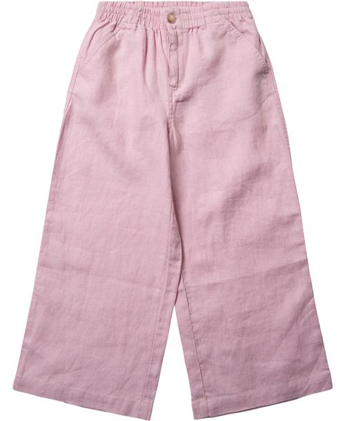 Se Polo Ralph Lauren Wideleg Linen Pant Str 10 / 10 år - Lyserød Bukser hos Magasin ved Magasin