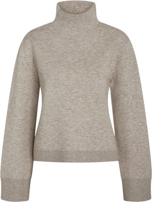 Bruuns Bazaar Simonabbada Knit Kvinde Beige Melange Sweaters Str XS - Polyester hos Magasin