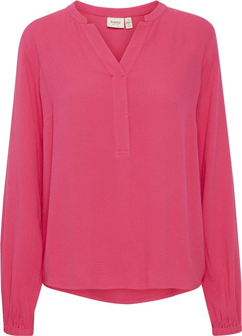 Fransa Frhaida BL 1 Kvinde Beetroot Purple Langærmede Bluser Regular Fit Str XL - hos Magasin