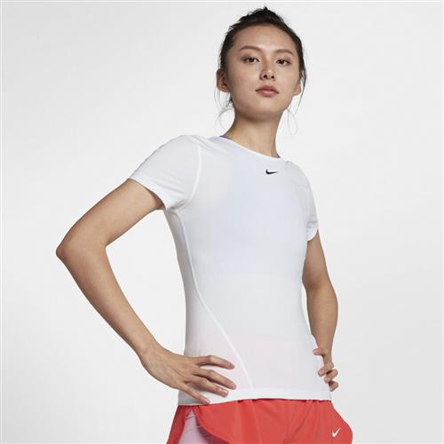 Nike Pro Mesh T Shirt L - Trænings T-shirts Polyester hos Magasin