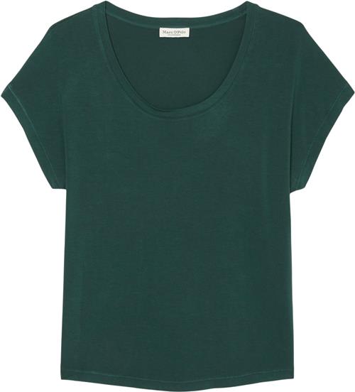 Marc O’Polo Tshirt, Short Sleeve, Deep Round n Kvinde Midnight Pine Kortærmede T-shirts Str XL - hos Magasin