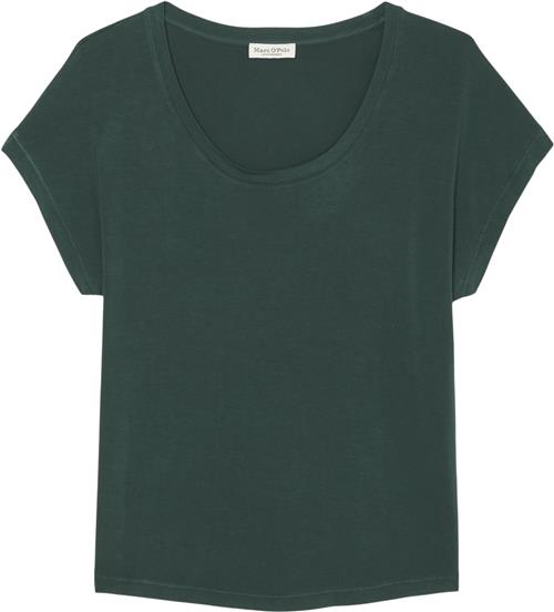 Marc O’Polo Tshirt, Short Sleeve, Deep Round n Kvinde Midnight Pine Kortærmede T-shirts Str XXS - hos Magasin