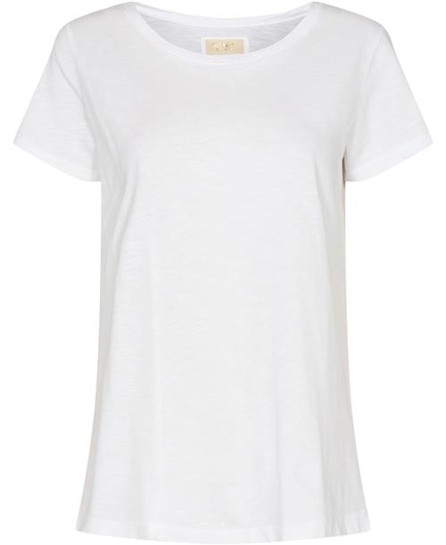 Mos Mosh Arden Organic OSS Tee Kvinde White Kortærmede T-shirts Str XL - Bomuld hos Magasin