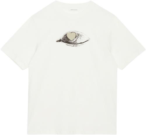 Wood Wood Bobby Eye Heart Tshirt Mand Frosted Kortærmede T-shirts Str XL - hos Magasin