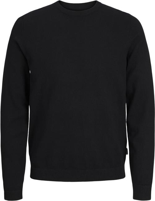 Se JJ-REBEL Jrebcallum Knit Crew Neck Noos Mand Sort Sweaters Regular Fit Str XS - hos Magasin ved Magasin