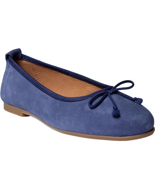 Pavement Lucy Lu Kvinde Navy Suede Ballerinaer Str 39 - Læder hos Magasin