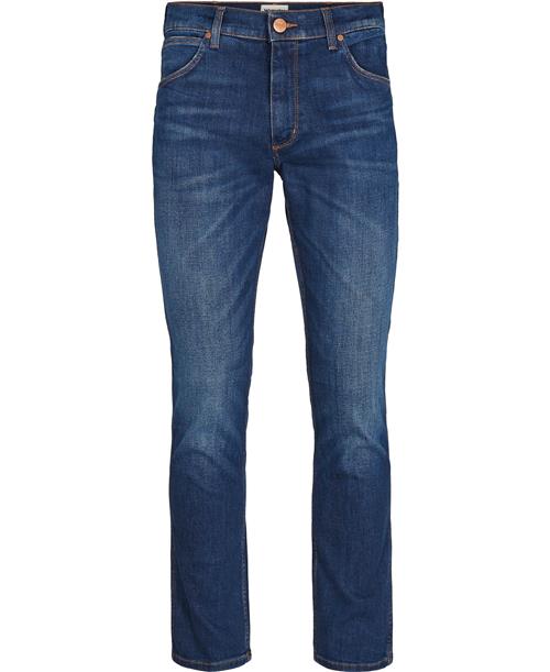 Wrangler Greensboro Jeans Mand Blå Jeans Straight Fit Str 38/30 - hos Magasin