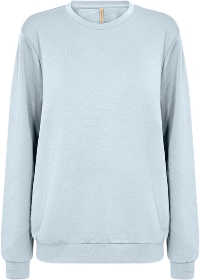 soyaconcept Scbanu 198 Sweatshirt Lyseblå Kvinde 6040 Lyseblå Sweatshirts Str L - Polyester hos Magasin