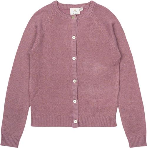 The New Tneve Glitter Cardigan Str 110-116 cm/5-6 år - Orchid Haze Cardigans Akryl hos Magasin