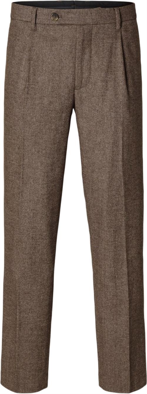 Selected Homme Slh196straight Alberto Wool Pant Mand Demitasse/w. Twill Habitbukser Regular Fit Str "32/""34" - hos Magasin