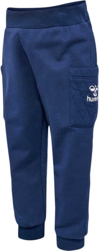 Se Hummel Hmlosvaldo Pants Str 4-6 mdr / 68 cm - Blå Bukser hos Magasin ved Magasin