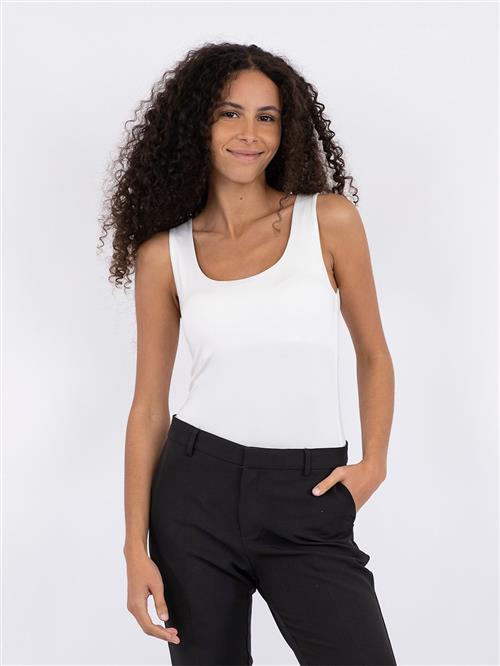 Neo Noir Sophia Jersey Top Kvinde Off White Tanktoppe Str 40 - hos Magasin