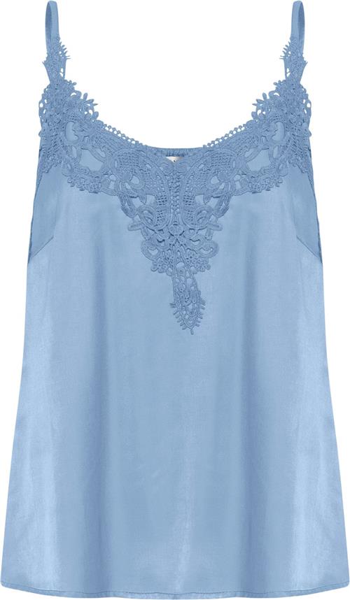 Cream Cranna Top Kvinde Captain's Blue Tanktoppe Str 38 - hos Magasin