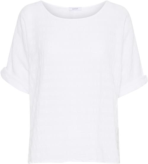 Se Sorbet Sbjasmin 34 TEE Kvinde Snow White Kortærmede T-shirts Str L/XL - hos Magasin ved Magasin