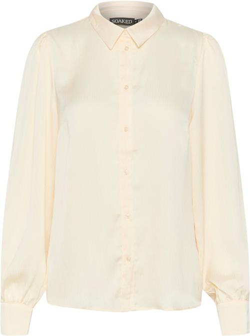 Soaked in Luxury Slparis Shirt LS Kvinde Whisper White Langærmede Skjorter Classic Fit Str M - hos Magasin