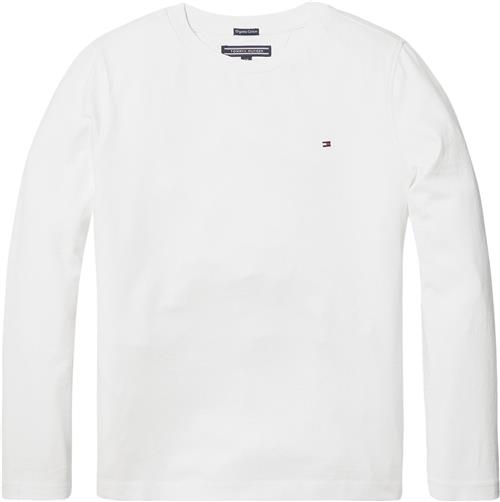 Tommy Hilfiger Boys Basic CN Knit L/S Str 8 år / 128 cm - Hvid Strik hos Magasin