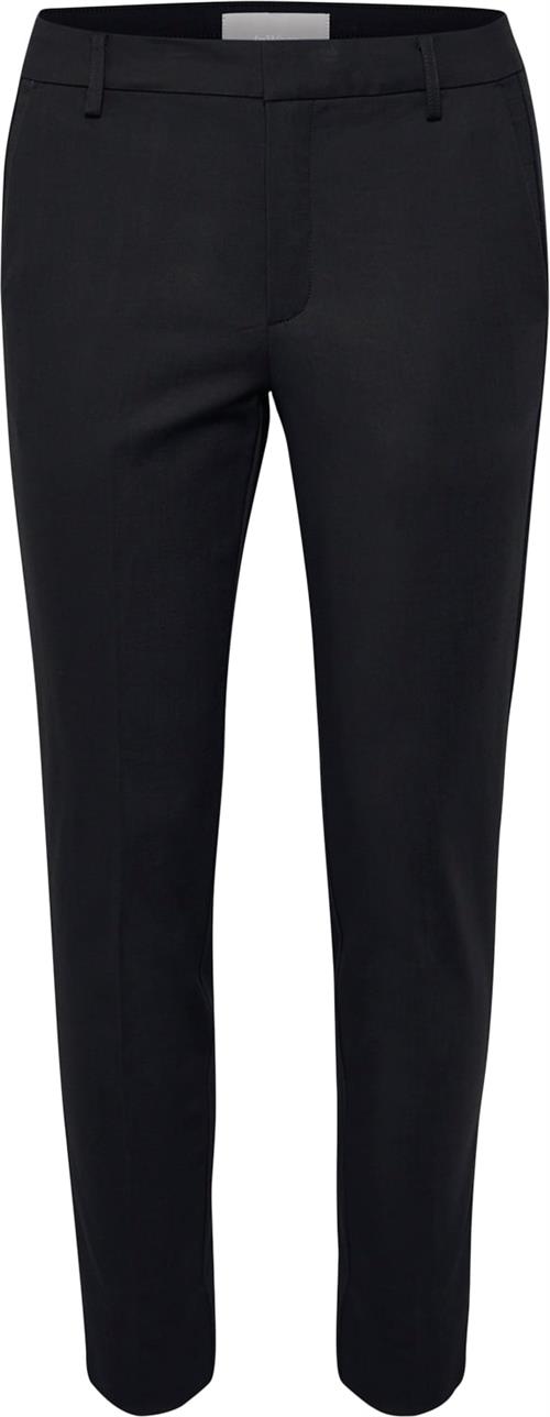 InWear Zella Pant hw Kvinde Sort Bukser Med Smalle Ben Regular Fit Str 42 - hos Magasin