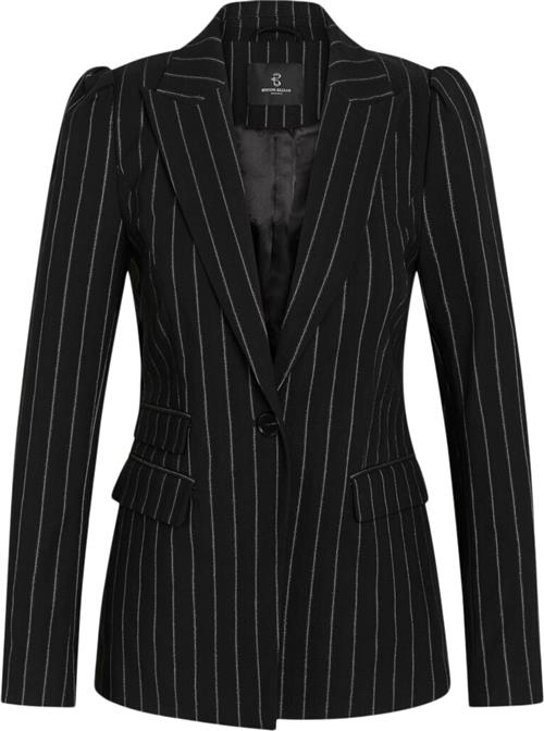 Se Bruuns Bazaar Decumariabbnora Blazer Kvinde Black With Lurex Blazere Str 42 - Polyester hos Magasin ved Magasin