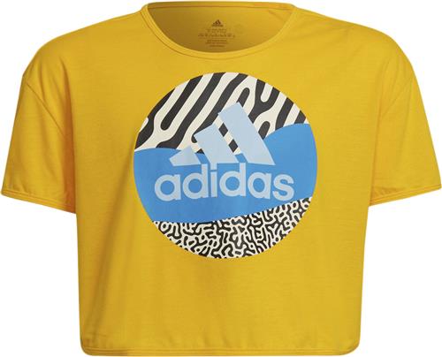 adidas Aeroready Power Training Cropped Logo Tshirt 128 - T-shirts Polyester hos Magasin