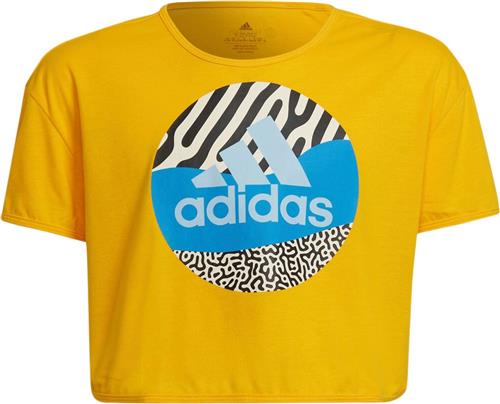 adidas Aeroready Power Training Cropped Logo Tshirt 164 - T-shirts Polyester hos Magasin