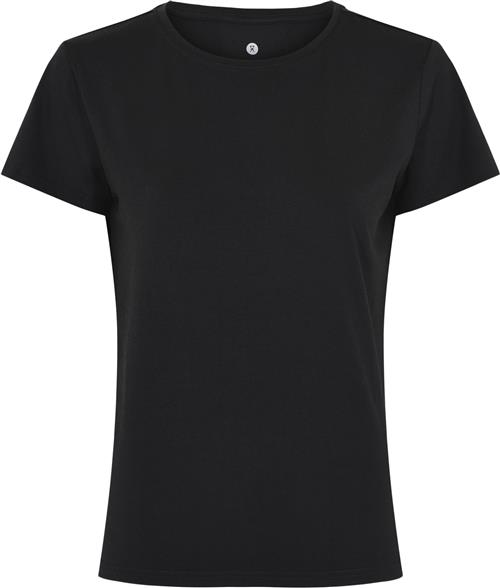 JBS of Denmark JBS of DK Basic tee Bamboo Kvinde Sort Kortærmede T-shirts Str XS - hos Magasin