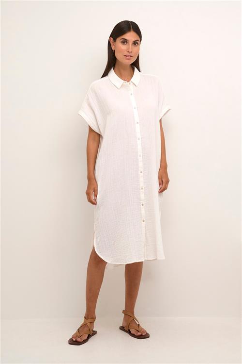 Culture Cuelina Kaftan Dress Kvinde Spring Gardenia Midi Kjoler Str XS - hos Magasin