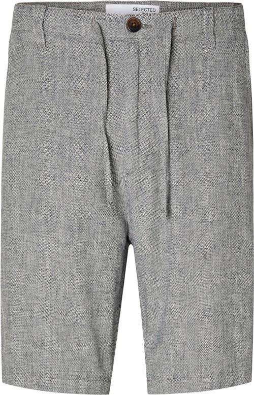 Se Selected Homme Slhregularbrody Linen Shorts Noos Mand Sky Captain/mixed W. Oatmeal Chino Shorts Regular Fit Str S - Bomuld hos Magasin ved Magasin