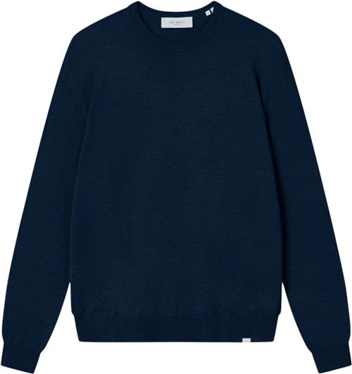 Les Deux Greyson Merino Knit Mand Navy Sweaters Str S Merino - hos Magasin