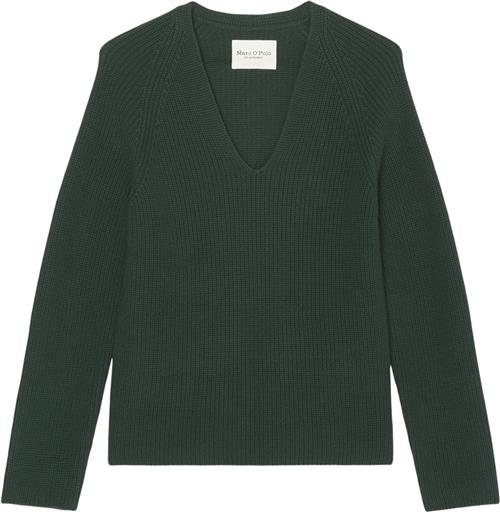 Se Marc O’Polo Pullover, Longsleeve, Vneck Kvinde Midnight Pine Sweaters Str XXS - hos Magasin ved Magasin