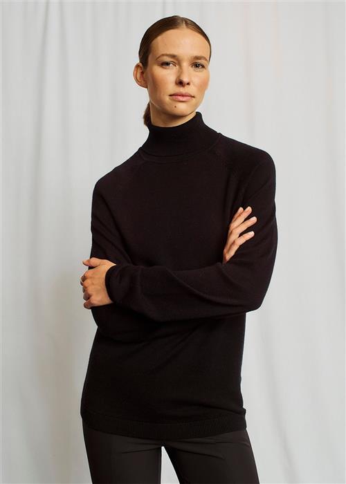 Bruun & Stengade BS Valeria Regular Fit Knitwear Kvinde Black Sweaters Str XS - hos Magasin