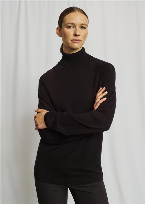 Bruun & Stengade BS Valeria Regular Fit Knitwear Kvinde Black Sweaters Str XXL - hos Magasin