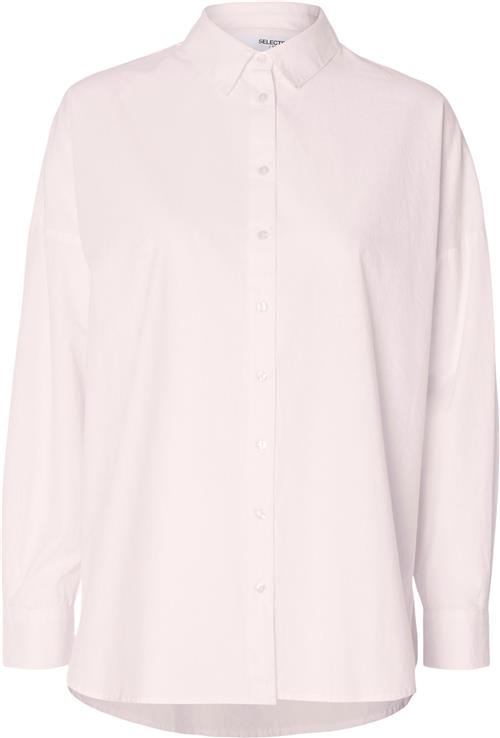 Se Selected Femme Slfdinasanni LS Shirt Noos Kvinde Cradle Pink Langærmede Skjorter Str 44 - hos Magasin ved Magasin