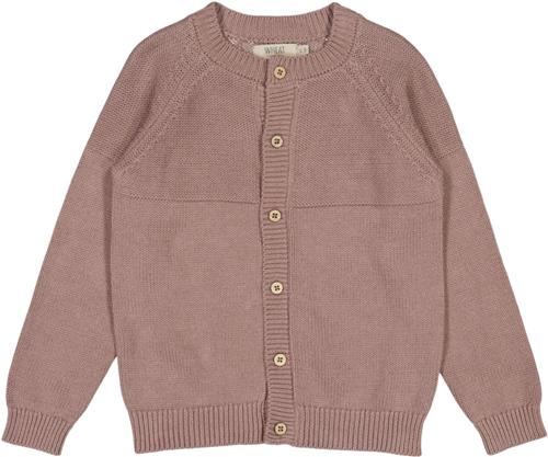 Wheat Strik Cardigan Eddy Str 4 år / 104 cm - Pudder Cardigans Bomuld hos Magasin