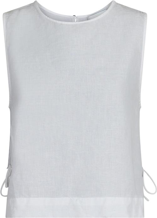 Neo Noir Svetlana Linen Top Kvinde White Toppe Str 42 - hos Magasin