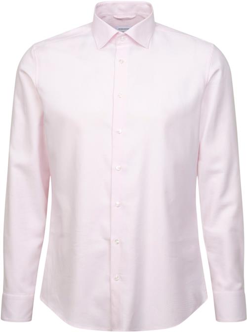 Seidensticker Business Shirt Slim Long Sleeve Kentcollar Uni Mand Pink Langærmede Skjorter Slim Fit Str 42 - hos Magasin