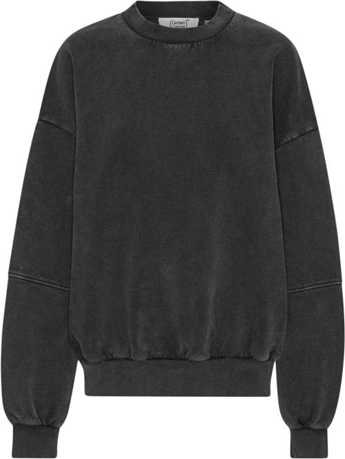 Cannari Concept Crewneck W. Dring Kvinde Tap Shoe Black Sweatshirts Str 38 - hos Magasin