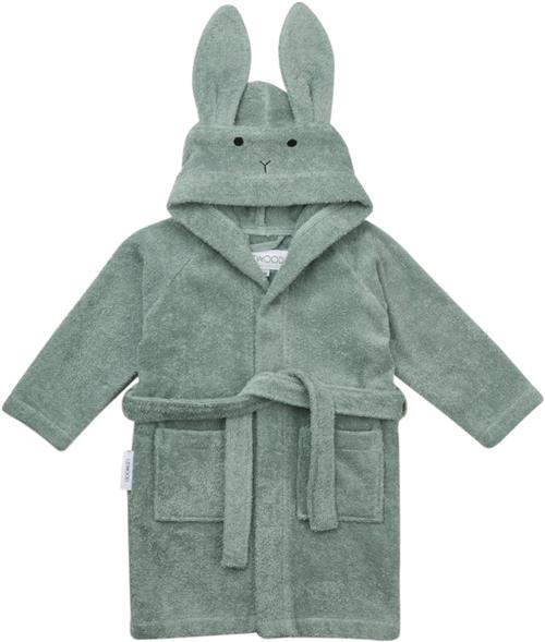 Liewood Lily Bathrobe Str 1-2y - Rabbit Peppermint Morgenkåber hos Magasin