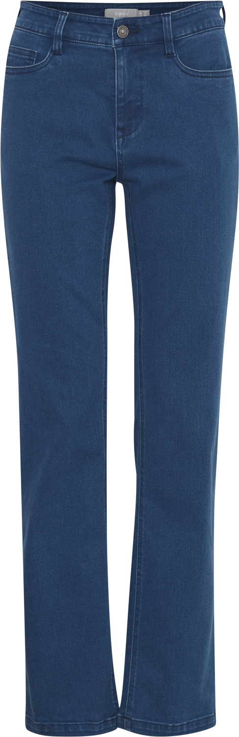 Fransa Frluxe Elli JE 1 Kvinde Mid Blue Denim Straight Jeans Str 42/30 - Denim hos Magasin