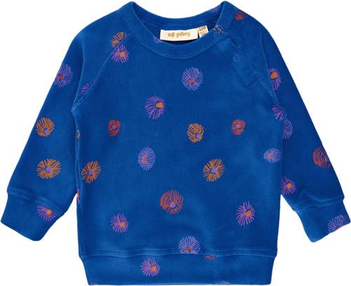 Se Soft Gallery Sgbalexi Velvet Flower Sweat Str 9m Piger - True Blue Sweatshirts Bomuld hos Magasin ved Magasin