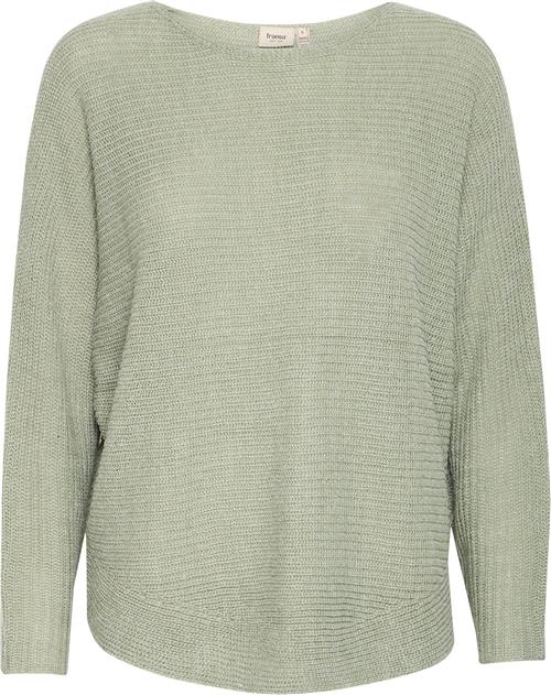 Fransa Freretta PU 3 Kvinde Green Bay Melange Sweaters Loose Fit Str L - hos Magasin