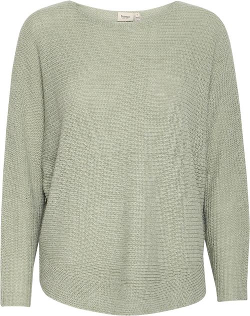 Se Fransa Freretta PU 3 Kvinde Green Bay Melange Sweaters Loose Fit Str S - hos Magasin ved Magasin