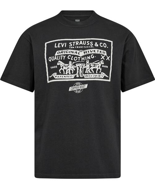 Levi's Vintage FIT Graphic TEE 2 Hors Mand Sort Kortærmede T-shirts Str S - Bomuld hos Magasin