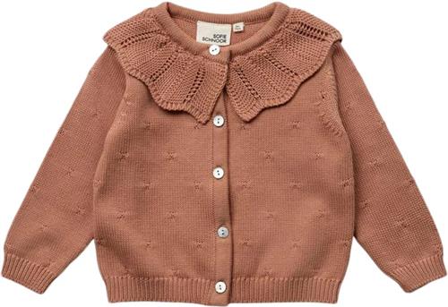 Sofie Schnoor Cardigan Str 3 år / 98 cm - Rosy Brown Cardigans hos Magasin