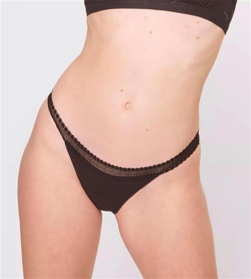 Sloggi Sloggi GO Ribbed R Tanga C2P Brazilian Str S - Bomuld hos Magasin